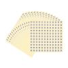 PATIKIL 15 Sheets 1,980 Letter Stickers, D, 1.3 cm, Round, Self-Adhesive, for Mailboxes, Signs, Address Numbers, DIY (White, Black view 1