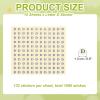 PATIKIL 15 Sheets 1,980 Letter Stickers, D, 1.3 cm, Round, Self-Adhesive, for Mailboxes, Signs, Address Numbers, DIY (White, Black view 2