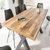 MONTREAL Dining Table 180 cm - Black/Natural - Oak Wood - Sturdy view 2