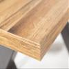 MONTREAL Dining Table 180 cm - Black/Natural - Oak Wood - Sturdy view 4