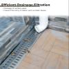 Resin Trench Drain with Stainless Steel Grate, 23 5/8 x 4 x 2 3/8 in view 3