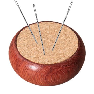 Wooden Cork Pin Cushion for Sewing