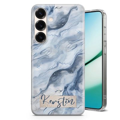TULLUN Personalized Blue Marble Case for Samsung Galaxy S6 Edge Plus