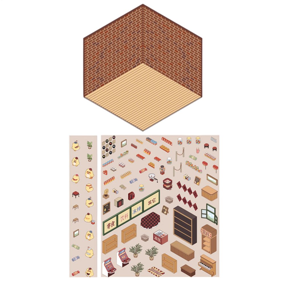 Colorful 3D Vinyl Stickers for Home