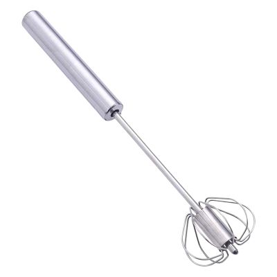 Handheld Egg Whisk - Manual Kitchen Tool, Stainless Steel