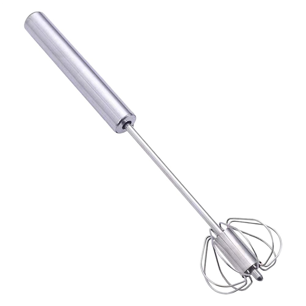 Handheld Egg Whisk - Manual Kitchen Tool, Stainless Steel