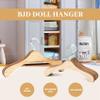 Wrtysully 10pcs Wooden Hangers for 1/4 BJD Dolls view 2