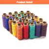 LYVQZPWLR Highly Flexible Flat Waxed Sewing Thread, 50/30/12 m, 150D, 0.8 mm, No. 36 Sky Blue, 50 m view 2