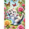 QQYRHN 5D Cute Kitten Diamond Painting Kit view 1