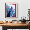 QQYRHN 5D Black Cat Diamond Painting Kit view 3