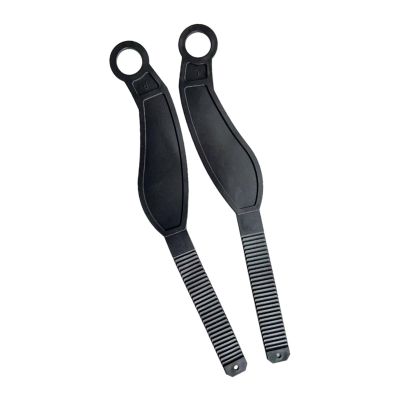 rockible 2-Piece Exercise Bike Pedal Straps, Universal Adjustable Pedal Toe Straps