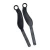 rockible 2-Piece Exercise Bike Pedal Straps, Universal Adjustable Pedal Toe Straps view 1