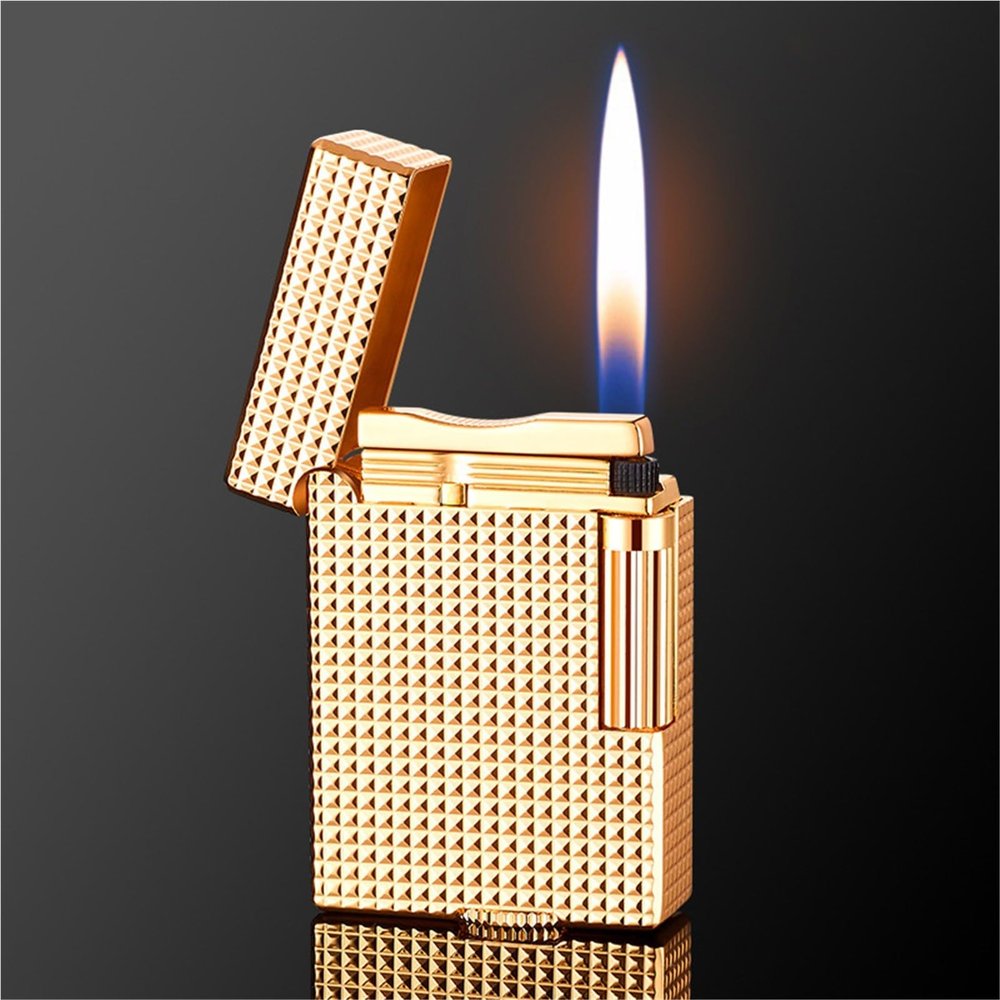 Classic Butane Lighter with Soft Flame, Adjustable Flame and Side Wheel
