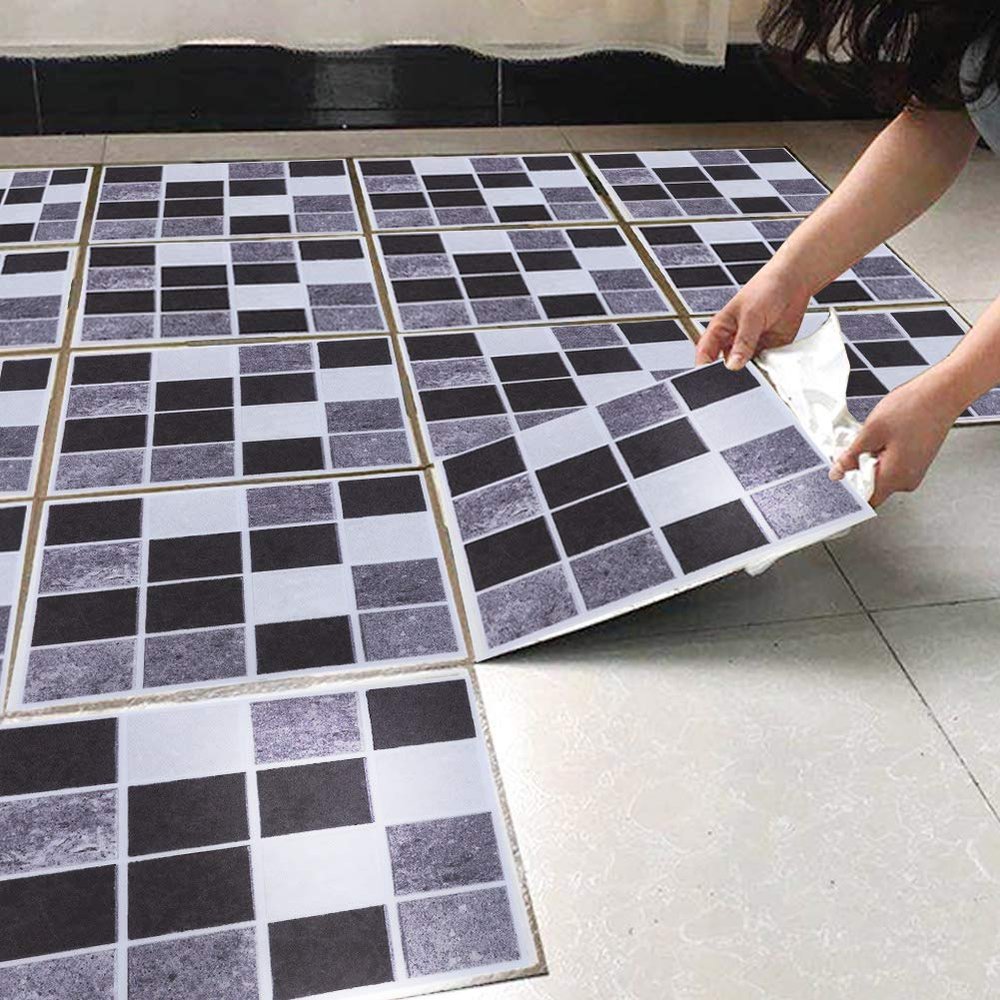 Self-Adhesive Mosaic Tiles, 18pcs for Bathroom & Kitchen