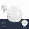 urbanjngl Two-Piece Glass Dome Terrarium, Recycled Glass, Approx. 4 L view 4