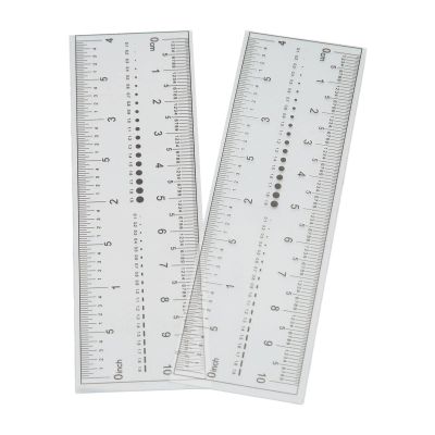 Fake Nails Measuring Ruler - Transparent PVC Soft Ruler for Accurate Nail Measurement, Portable 10pcs Nail Measuring Tool