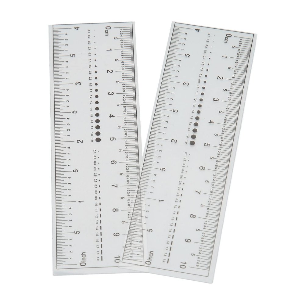 Fake Nails Measuring Ruler - Transparent PVC Soft Ruler for Accurate Nail Measurement, Portable 10pcs Nail Measuring Tool