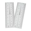 Fake Nails Measuring Ruler - Transparent PVC Soft Ruler for Accurate Nail Measurement, Portable 10pcs Nail Measuring Tool view 1