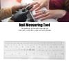 Fake Nails Measuring Ruler - Transparent PVC Soft Ruler for Accurate Nail Measurement, Portable 10pcs Nail Measuring Tool view 4