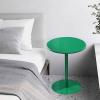 High Round Bistro Table with Metal Base, Green, 70 x view 1