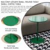 High Round Bistro Table with Metal Base, Green, 70 x view 3