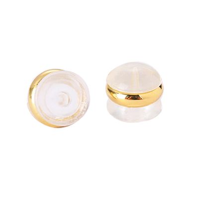 Vynetra Earring Backs, Replacement Stoppers, White Gold, Screw-Back Clutches