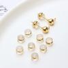 Vynetra Earring Backs, Replacement Stoppers, White Gold, Screw-Back Clutches view 4
