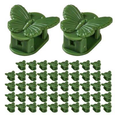 Plant Support Clips, 50-Pack, Decorative Flower Climbing Clips