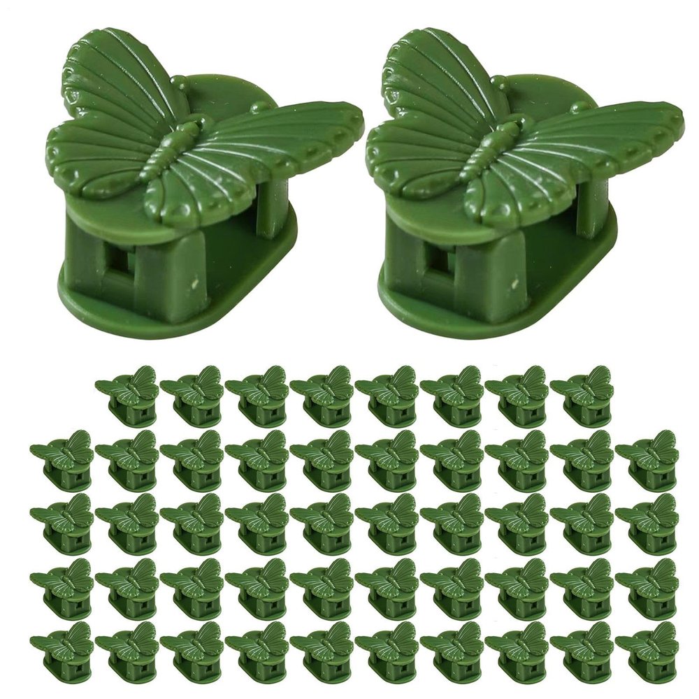 Plant Support Clips, 50-Pack, Decorative Flower Climbing Clips