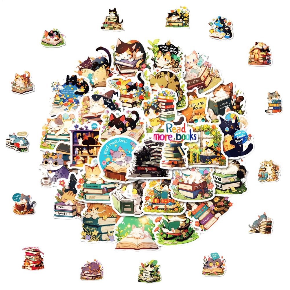 Cat Stickers - 50 Pack