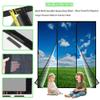 JXLQFA Magnetic Fly Screen Door, 400 x 290 cm, Double Door, Black view 2