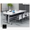 Folding Conference Table Set with Modesty Panels and Locking Casters view 2