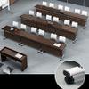 Folding Conference Table Set with Modesty Panels and Locking Casters view 3