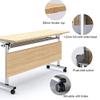 Folding Conference Table Set with Modesty Panels and Locking Casters view 4