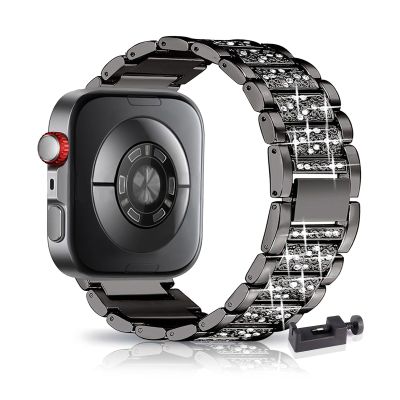 Stainless Steel Rhinestone Replacement Band Compatible with Huawei Watch Fit 4/4 Pro