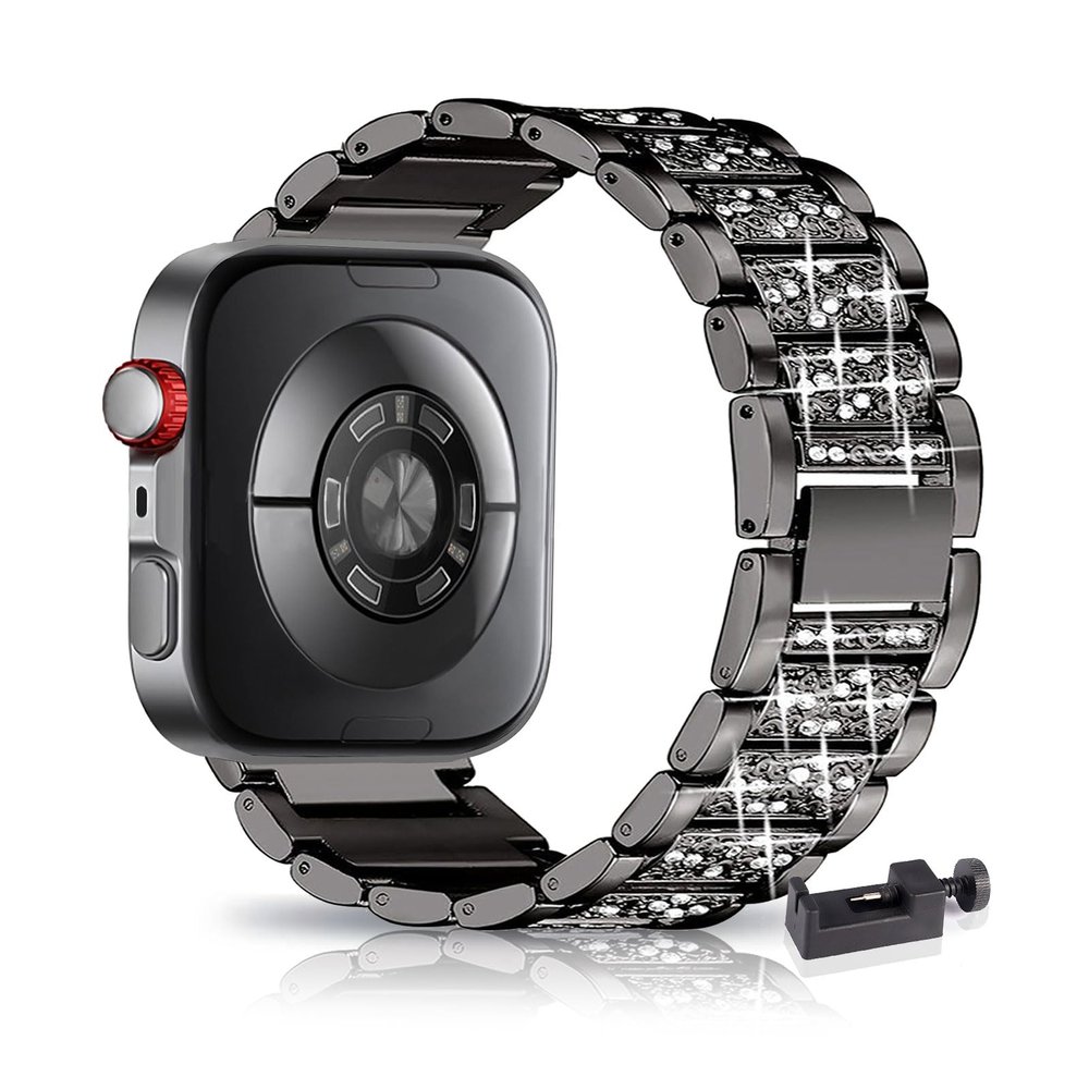 Stainless Steel Rhinestone Replacement Band Compatible with Huawei Watch Fit 4/4 Pro