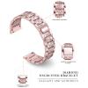 Stainless Steel Rhinestone Replacement Band Compatible with Huawei Watch Fit 4/4 Pro view 3