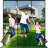 JXLQFA Magnetic Screen Door, 335 x 270 cm, Double-Door Insect Curtain, Black view 1