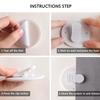 4 Pack Shower Curtain Clips with Water Protection view 3