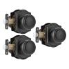 NCSEN Door Knobs with Camelot Trim and Lock, Matte Black, 3-Pack view 1