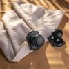 NCSEN Door Knobs with Camelot Trim and Lock, Matte Black, 3-Pack view 4
