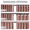 StangH Dusty Pink Velvet Curtains, 250 cm Long, Room-Darkening, 132 x 250 cm, 2 Panels view 3