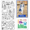 GLOBLELAND Clear Stamps & Metal Die Set for Women view 1