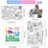 GLOBLELAND Clear Stamps & Metal Die Set for Women view 2