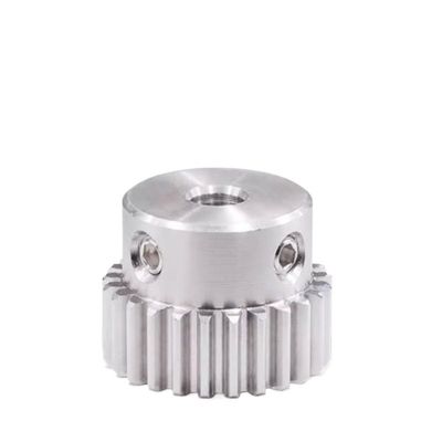 1-Pc. 1.5 Module 304 Stainless Steel Stepped Spur Gear, 17 Teeth, 10 mm Bore