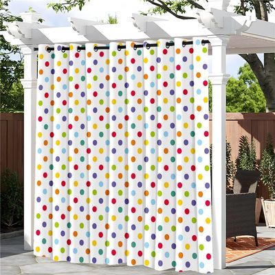 Hixingo Outdoor Curtain with Grommets, 1 Panel, Waterproof Privacy Curtain