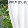 Hixingo Outdoor Curtain with Grommets, 1 Panel, Waterproof Privacy Curtain view 4