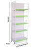 Retail Gondola Shelving, White, 78 x 36 x 165 cm view 2
