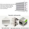 Retail Gondola Shelving, White, 78 x 36 x 165 cm view 3
