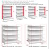 Retail Gondola Shelving, White, 78 x 36 x 165 cm view 4